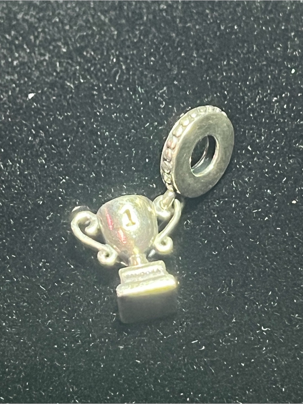Pandora #1 Well Done Trophy Dangle Charm Sterling Silver - Picture 2 of 5